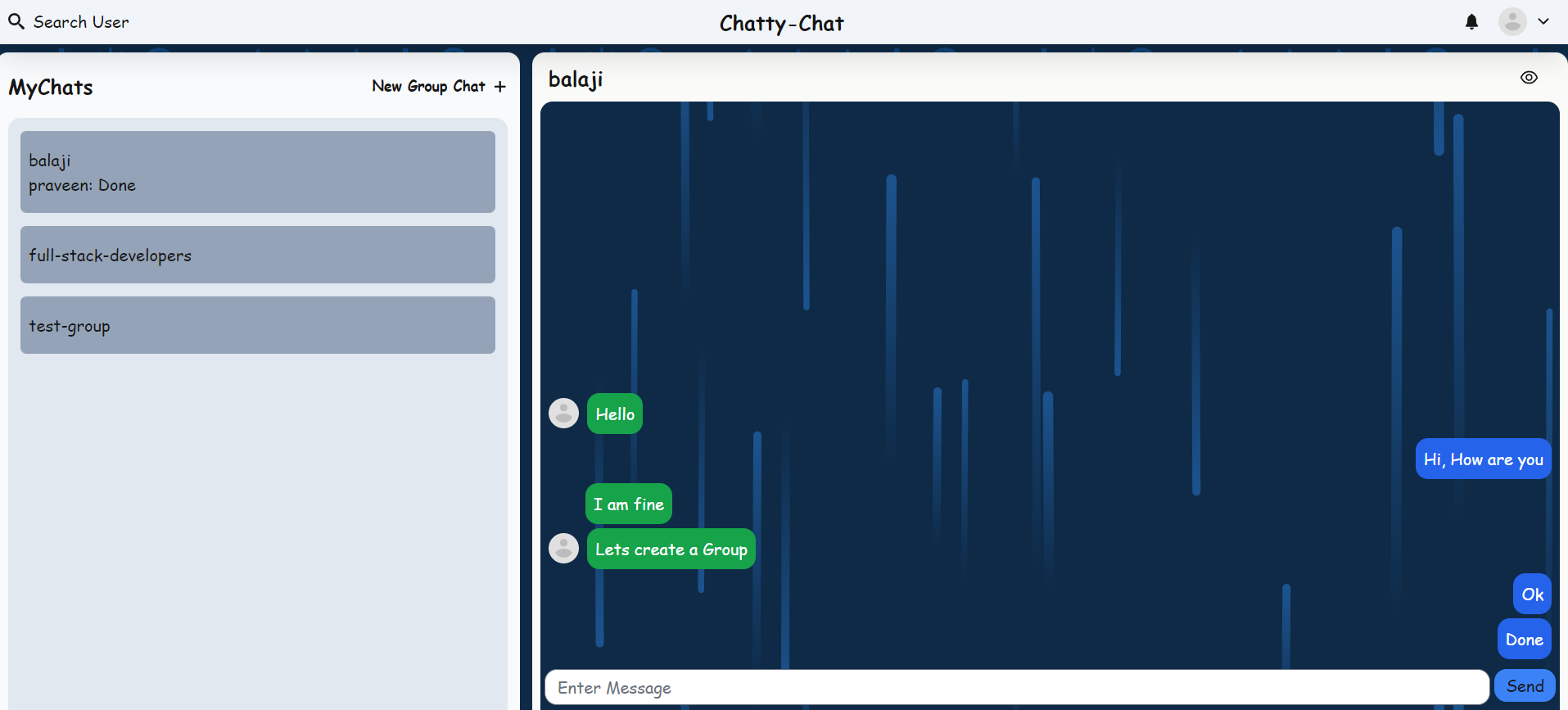 Chatty - Real Time Chat Application